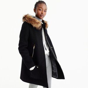 J. Crew Chateau Parka In Italian Stadium-cloth Wool Size 4